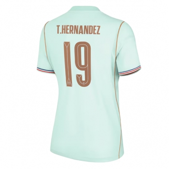 Billige Fotballdrakt Frankrike Theo Hernandez #19 Replika Bortedrakt Dame VM 2026 Kortermet